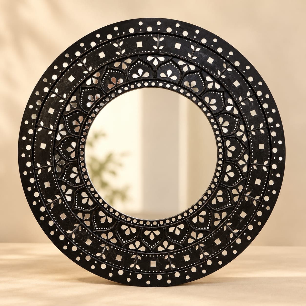 Mirrior Lippan Wallart Black Color