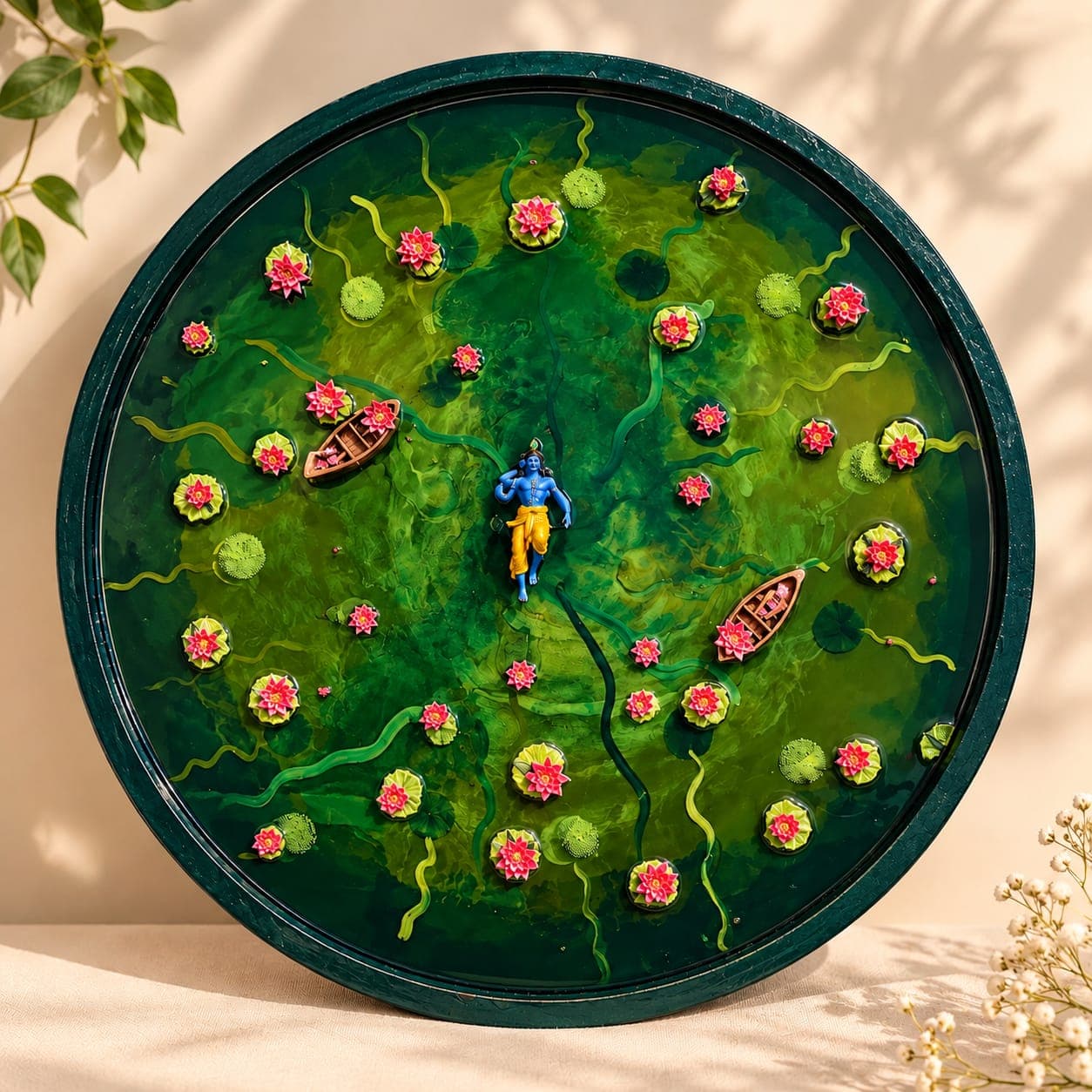 Shreenath ji Lotus Pond Wall Art
