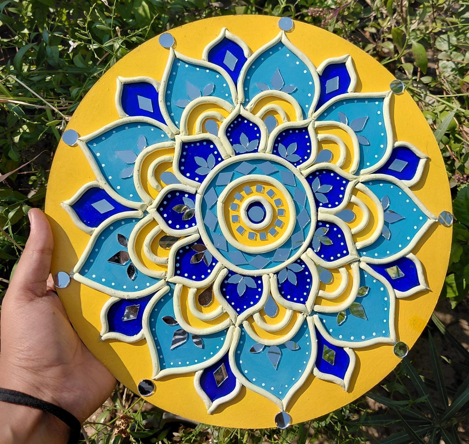 Yellow & Blue Luxury Wall Decor
