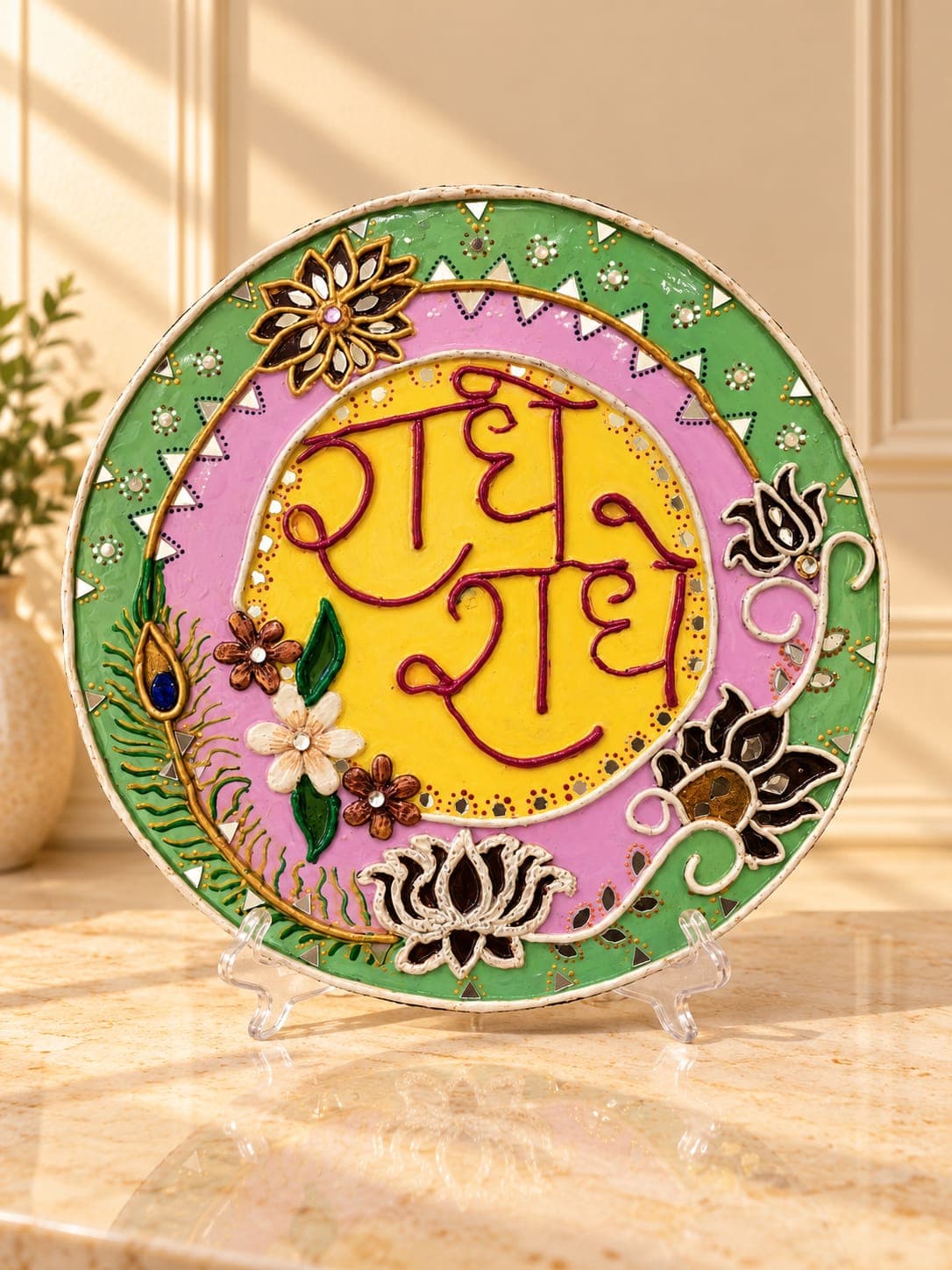 Radhe Radhe Luxury Lippan Wall Decor